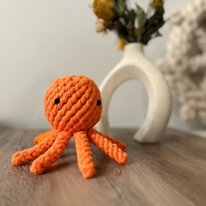 Handmade Sustainable Octopus Rope Toys, Dog Chew Toys, Gifts for Pets image 6