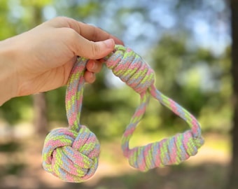 Knotted Hemp Dog Tug Toy: Sustainable Puppy Gift