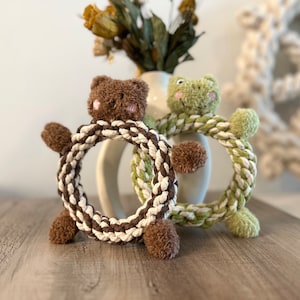 Sustainable Macrame Dog Rope Toys- Plush, Squeaky, Fashion, Gift For Puppies, Chew Rope Toys
