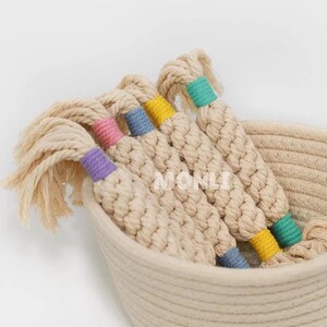 Macrame Candy Dog Rope Toy: Eco-Friendly Cotton Tug