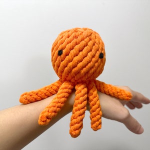 Handmade Sustainable Octopus Rope Toys, Dog Chew Toys, Gifts for Pets image 1