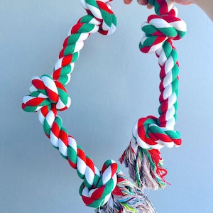 Heavy Duty Sustainable Rope Chew Toys, Tug of War Toys, Heavy Duty Toys, Rope Toys For Big Dogs, Aggressive Chewers, Christmas Gift For Pet