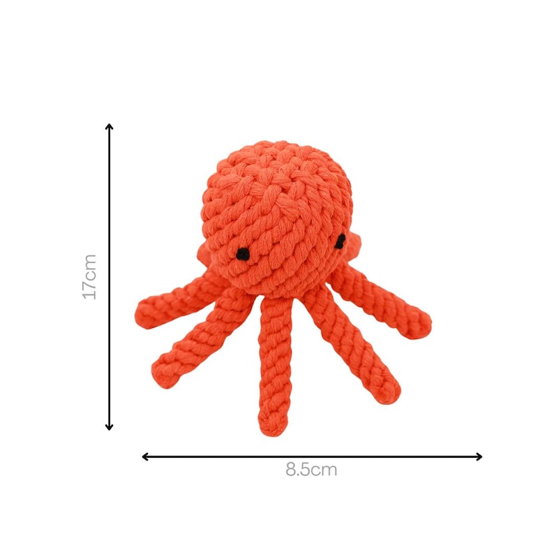Handmade Sustainable Octopus Rope Toys, Dog Chew Toys, Gifts for Pets ...