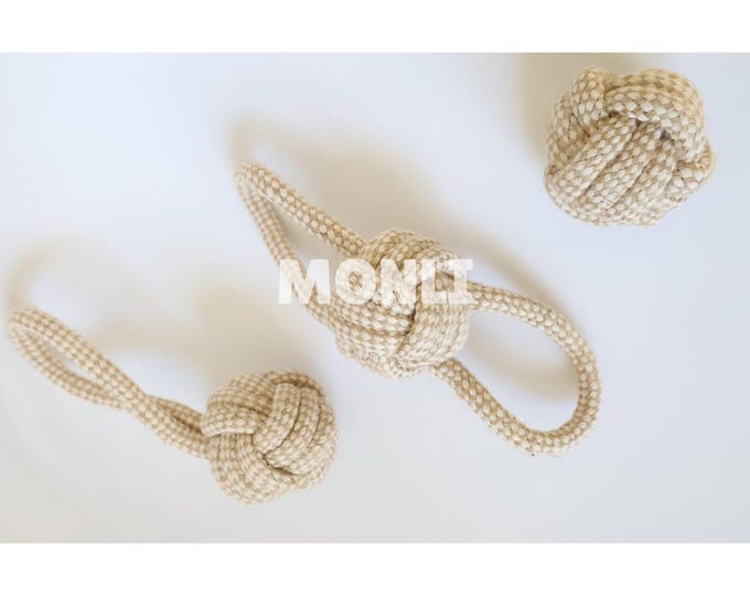 Hemp Rope Dog Toys: Eco-Friendly Cotton Jute Blend, Tug War