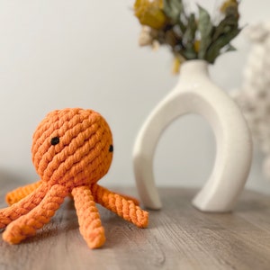 Handmade Sustainable Octopus Rope Toys, Dog Chew Toys, Gifts for Pets image 2