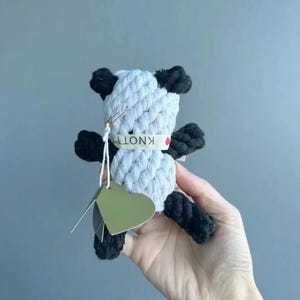 Hello Panda Pet Rope Toy, Durable Dog Toy, Gifts For Dog, Chew Toys, Dog Chew Toys, Sustainable Dog Toy