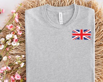 Vintage N/A English Flag England T-Shirt Mens and Womens Short Sleeve Tee 