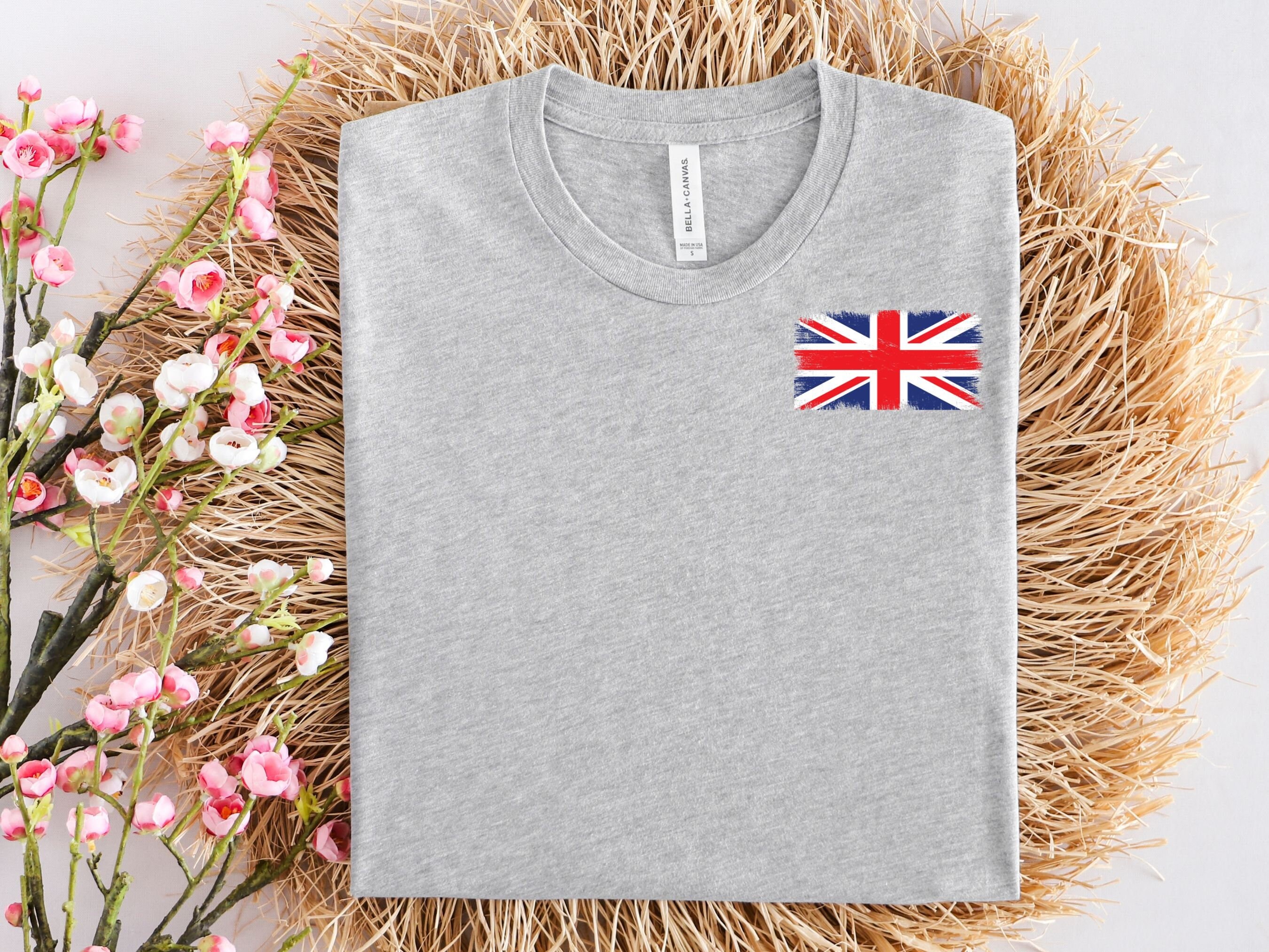 N/A English Flag England T-Shirt Mens and Womens Short Sleeve Tee Vintage 