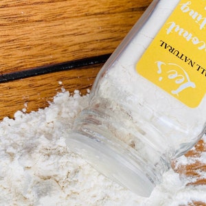 Polvo de coco con arrurruz para depilación con azúcar o alternativa natural al polvo para bebés