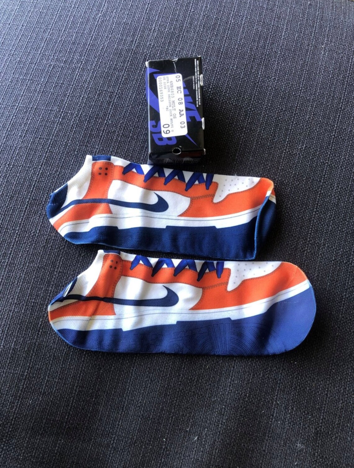 Mens Nike SB Dunk Socks SUPA 10 13 Authentic broncos Etsy