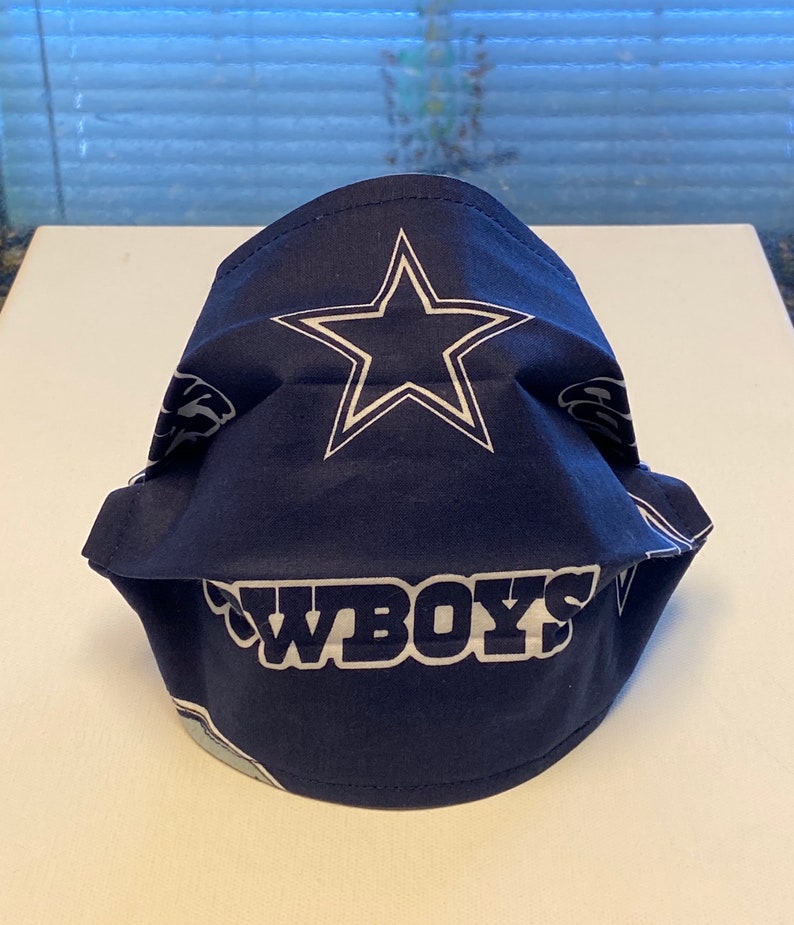 Dallas Cowboys Face Mask Washable Reversible Adjustable Etsy