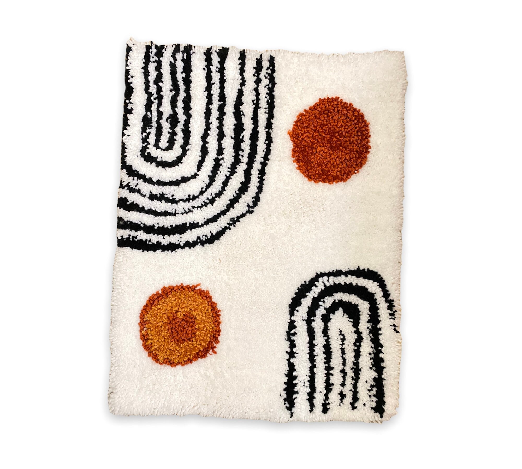 Fluffy Rug Abstract Boho Rug for Bedroom White Rug Home Etsy