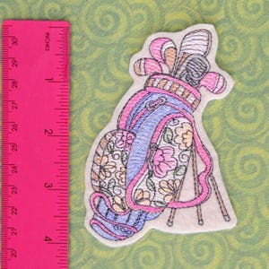Golf Patch 4 Inches Iron On / Golf Bag Hat Denim Jacket Backpack Shoes Tote