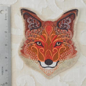 Fox Iron On Patch EXTRAORDINARY 6 Inch