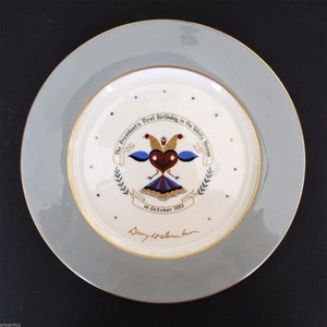 Eisenhower Birthday Plate Oct 13, 1953 Whitehouse Party Vintage RARE