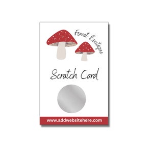 Cartes à gratter - Logo personnalisé - Cartes à gratter professionnelles personnalisées