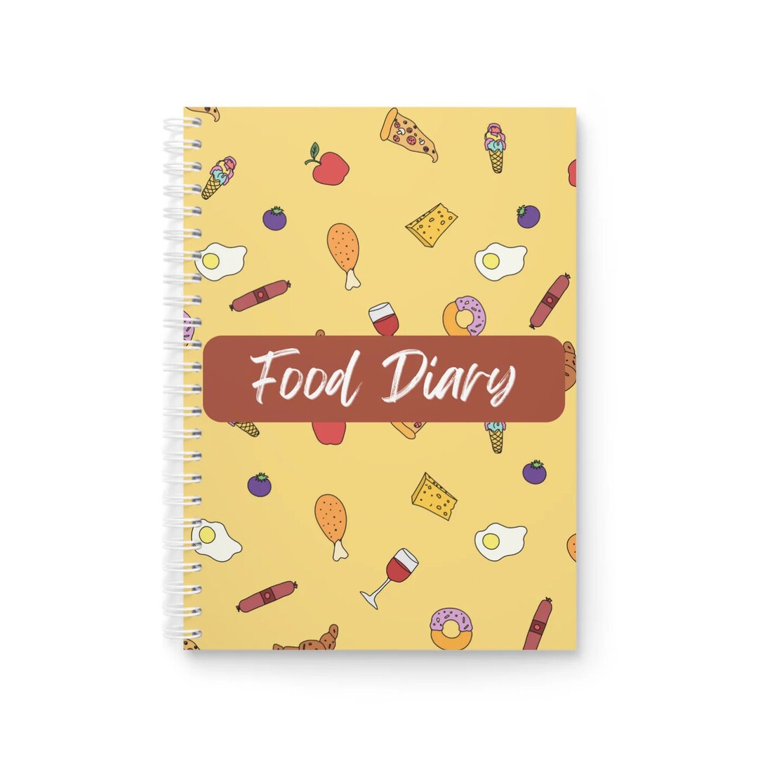 Daily Food Tracker Daily Food Journal Diary Etsy Daily Food Tracker Daily Food Journal Diary Etsy