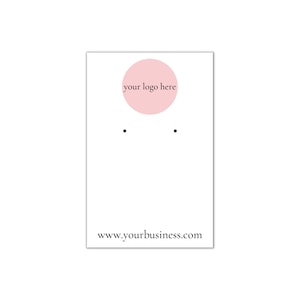 Tarjetas para pendientes - Tarjetas para pendientes de joyería - Tarjetas para pendientes personalizadas - Tarjetas de presentación pequeñas