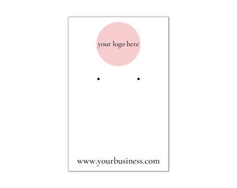 Tarjetas para pendientes - Tarjetas para pendientes de joyería - Tarjetas para pendientes personalizadas - Tarjetas para pequeñas empresas