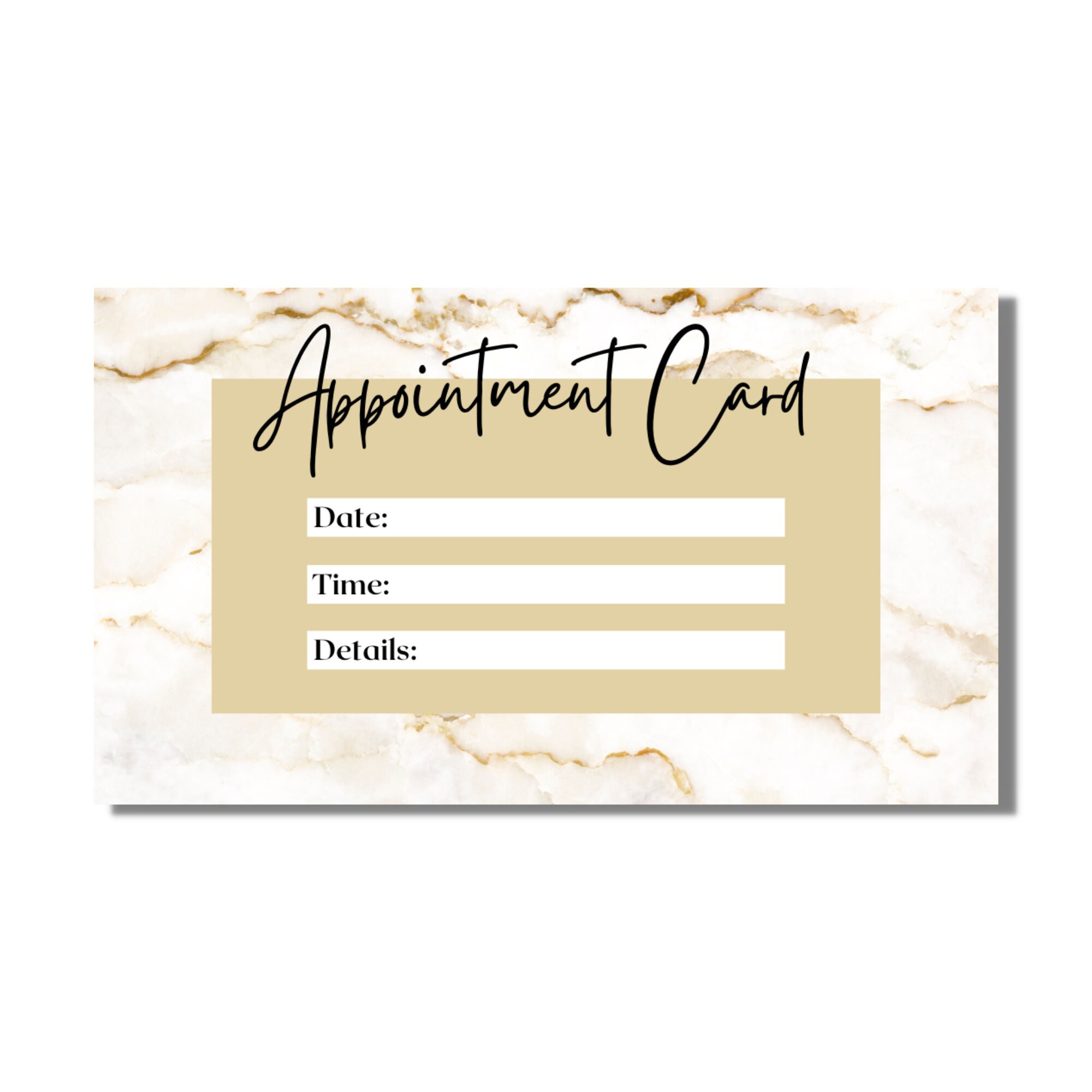 Business Card Appointment Template