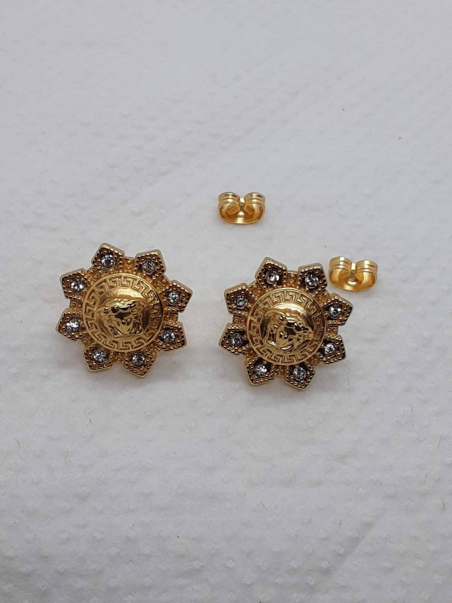 medusa head stud earrings