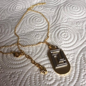 VERSACE Dog Tag Necklace Medusa Head Authentic Etsy Australia