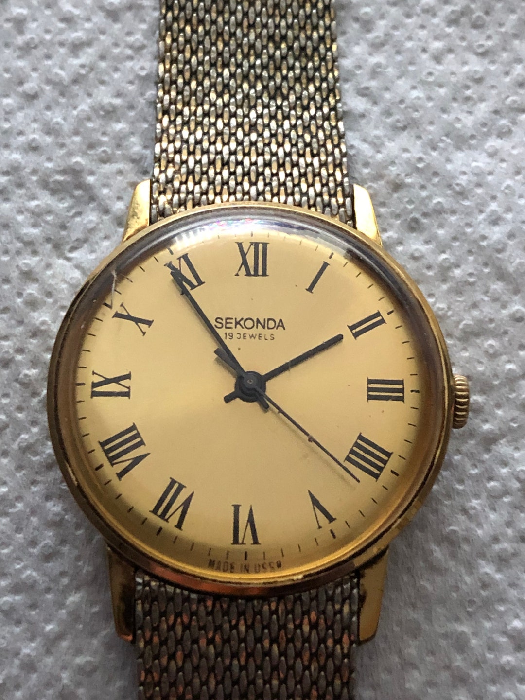 Gents Vintage SEKONDA Hand Wind Wrist Watch Etsy