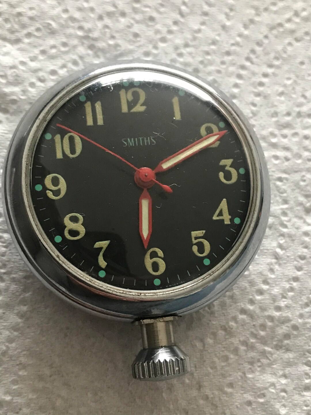 Smiths Retro Wind up Mechanical Car Clock Etsy