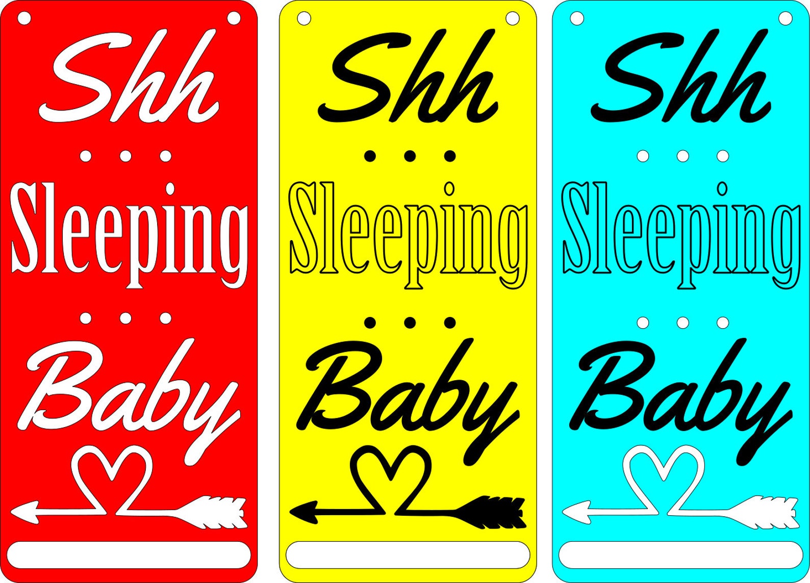 DIGITAL FILE Shhh Baby Sleeping Laser Vinyl Cut SVG File | Etsy