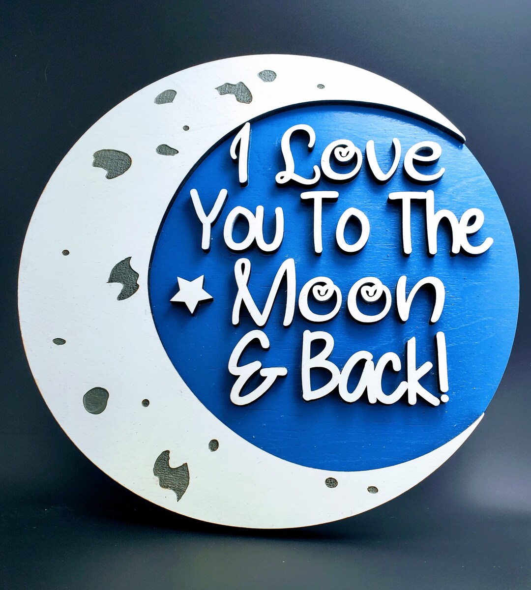DIGITAL FILE I Love You to the Moon and Back Laser Vinyl Cut SVG File ...