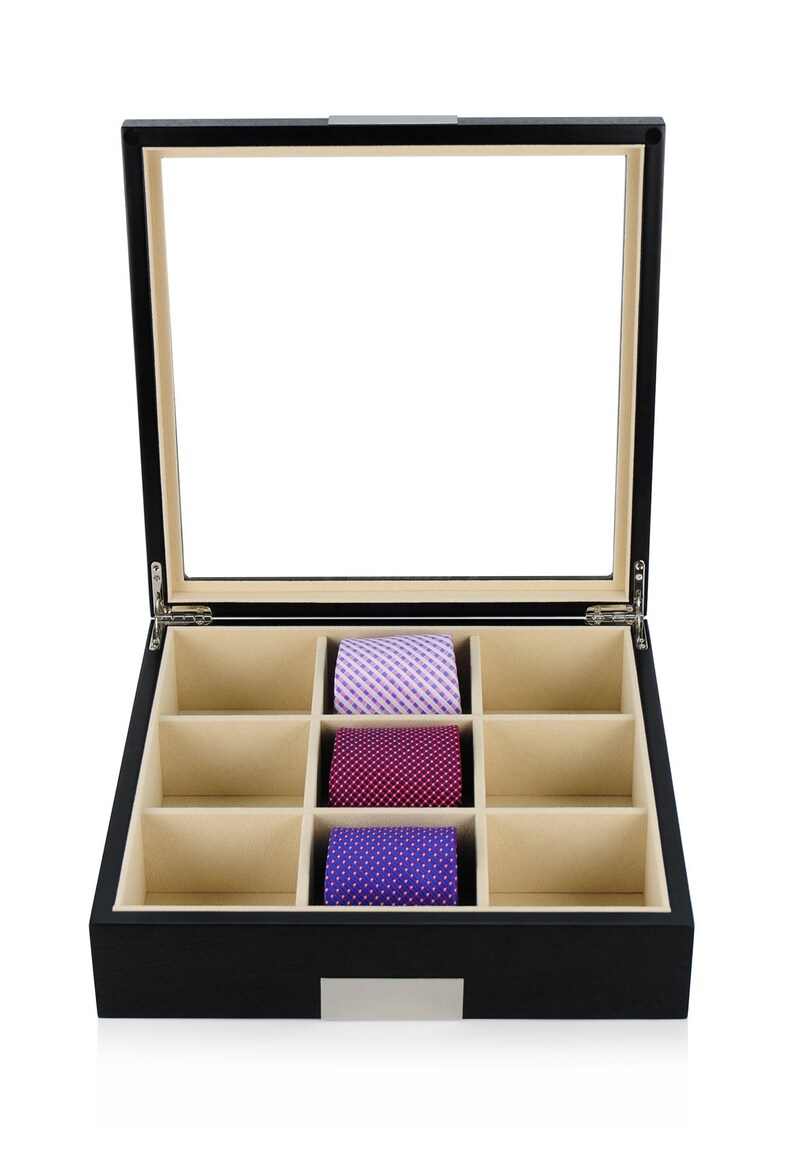 TimelyBuys Tie Display Case for 9 Ties Belts and Men's Etsy