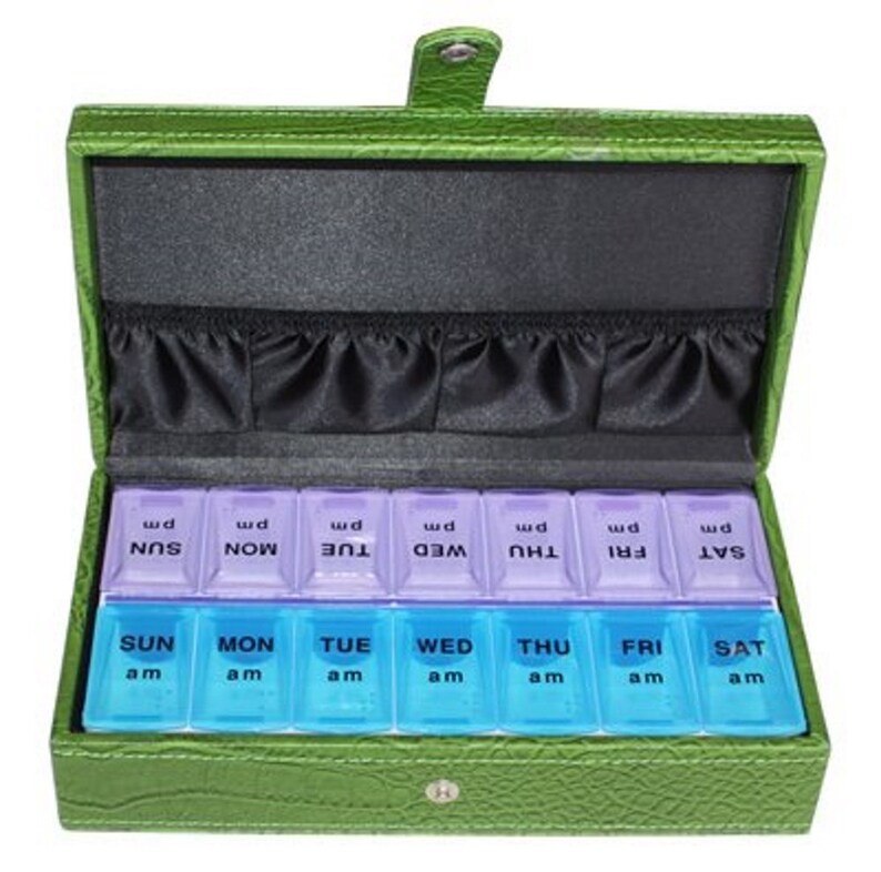 TimelyBuys 14 Day Large Pill Box Storage Organizer Weekly Etsy