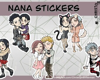 Nana Stickers Nana Anime Sticker Osaki Nana Hachi Komatsu Nobu - Etsy