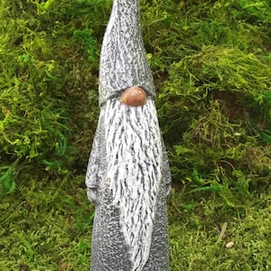 Gnome Statue, Fairy Folk Statue, Garden Gnome Statue, Swedish Gnome, Traditional Gnome, Scandinavian Gnome, Mini Gnome, Concrete Gnome, 6&quot; T