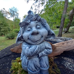 Pixie Statue - Elf Statue - Fairy Statue - Fairy Garden Statue - Outdoor Fairy Gardens - Fantasy Garden Statuary