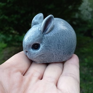 Small Rabbit Statue, Bunny Statue, Bunny Remembrance, Baby Hare Statue ...
