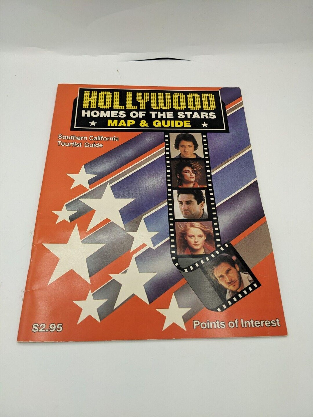 Vintage Hollywood Map & Guide to the Homes of the Stars 1989 so Ca ...