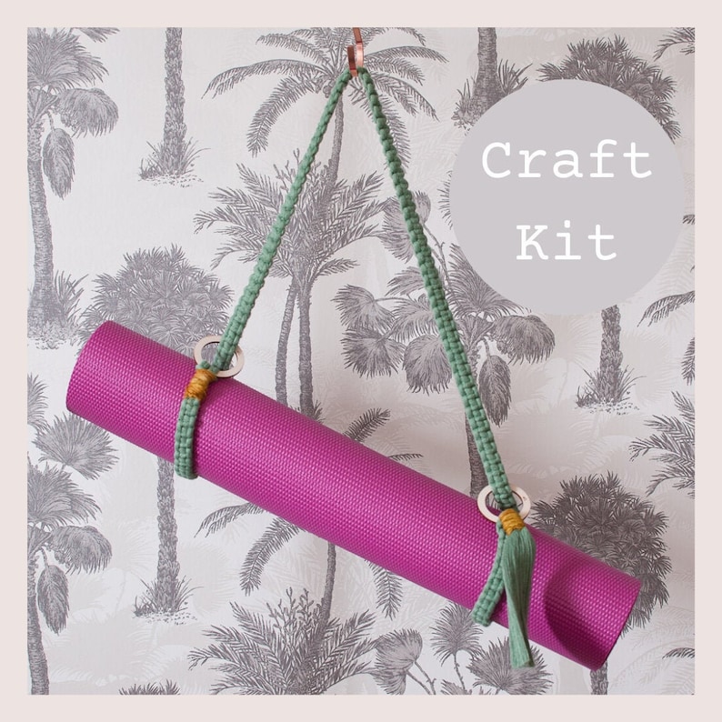 Macrame Craft Kit / Yoga Mat Strap / Make your own Macrame / DIY
