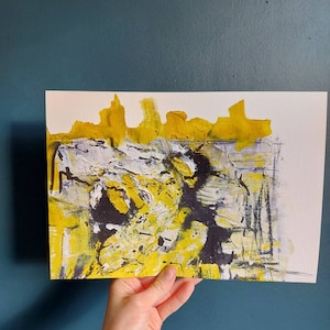 Abstract Bee Painting A4 Giclee Print