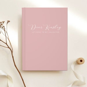 Cartas a mi hija Cuaderno de tapa dura Querida hija Diario personalizado Regalo Nombre personalizado Diario Diario personalizado Regalo de Navidad para bebé