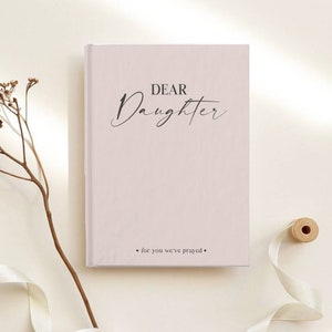 Cartas a mi hija Cuaderno de tapa dura, Querida hija diario, Regalo personalizado nombre Diario, Diario personalizado Bebé primer regalo de Navidad