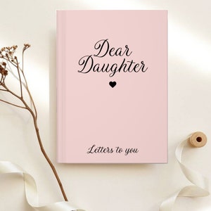 Diario de embarazo Cartas a mi hija Cuaderno de tapa dura Querida hija diario Nombre de regalo personalizado Diario bebé primer regalo de Navidad