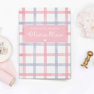 Cartas de cumpleaños para mi hija Cuaderno de tapa dura Diario para querida hija Regalo personalizado para niña con nombre Diario Diario personalizado Regalo para bebé