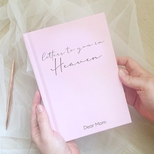Diario de cartas al cielo, cuaderno de cartas a mamá, diario de duelo de mamá, regalo conmemorativo de la madre, regalo de simpatía de mamá, diario conmemorativo de mamá