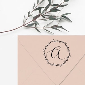 Aangepaste eerste stempel, aangepaste gepersonaliseerde stempel, ronde stempel, brief stempel, achternaam stempel, monogram stempel, monogram ronde stempel, brief