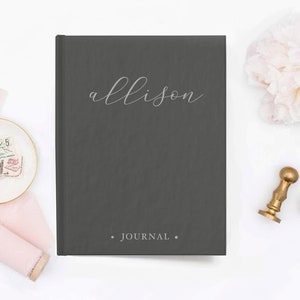 Gepersonaliseerd notitieboek met harde kaft, aangepast naamdagboek, gelinieerd notitieboek, aangepast dagboekboek, naamdagboekboek, aangepast naamboek, naamdagboek