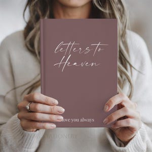 Letters to heaven journal letters to mom notebook mom grief journal Mother Memorial Gift Mom Sympathy Gift Memorial Journal loss pregnancy