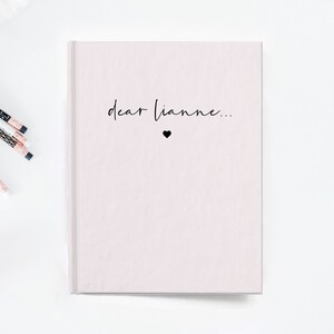 Querida hija Cuaderno de tapa dura, Diario de querida hija, Diario personalizado con nombre de regalo, Libro de diario personalizado, Libro de diario para bebés,