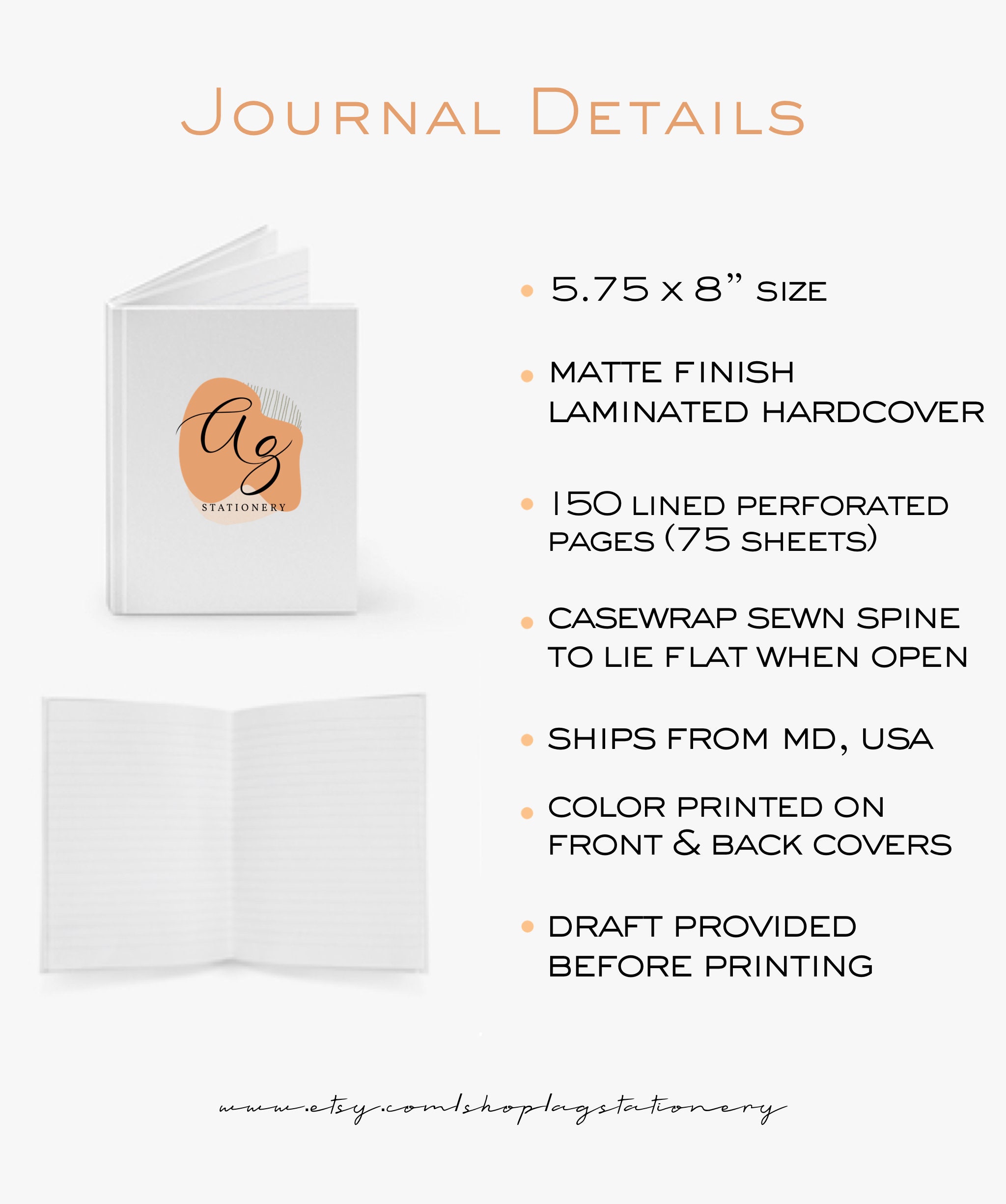 Custom Hard Cover Notebook Personalized Gift Name Journal - Etsy