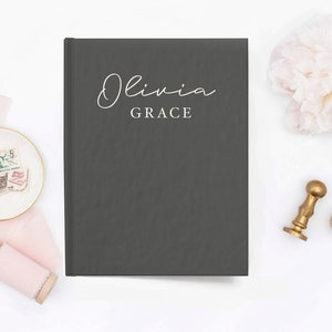 Aangepaste harde kaft notitieboek, gepersonaliseerde geschenknaam dagboek, gevoerd notitieboekje, aangepast dagboekboek, aangepast naam dagboekboek, beste vriend cadeau